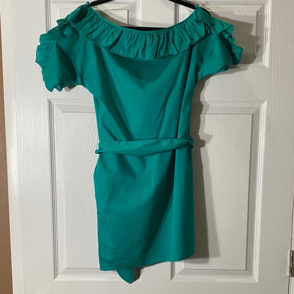 Juicy Couture ruffle collar green dress Size Small - Picture 6 of 16